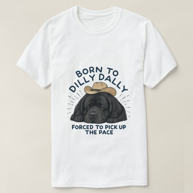 Född för att Dilla Newfie T Shirt (Design framsida)