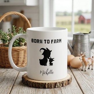 Född För Att Driva Lantlig Livsstil Landsbygdens R Kaffemugg