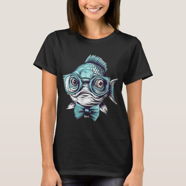 Född för att fiska, tvingad att jobba t shirt (Framsida)