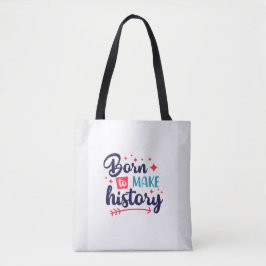 Född för att göra händelsemotivitetsskräppost tygkasse