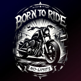 Född för att inte rida några gränser t shirt