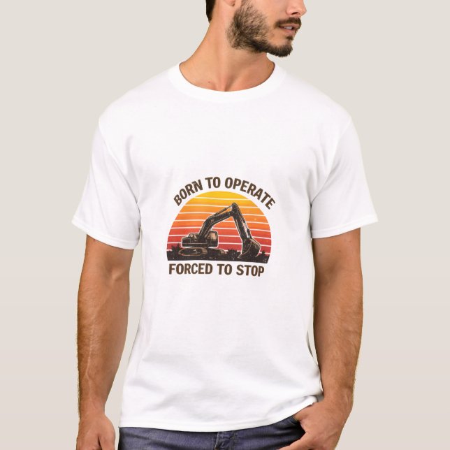 Född För Att Köra Tvungen Att Stanna T Shirt (Framsida)