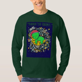 född för att kretsa kring utomjordingen som sover  t shirt