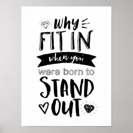 Född för att lämna Coolan Motiverande Poster