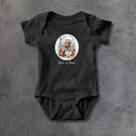 Född för att läsa söta djurhistorier Svart T Shirt