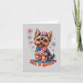 Född för att Lysa – Söt inbjudan till 4:e juli-fes