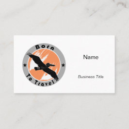 Född för att resa affärskortet visitkort