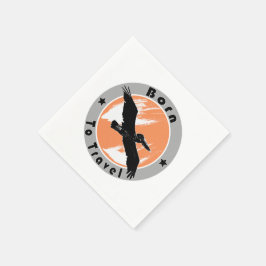 Född för att resa med blöjor pappersservett