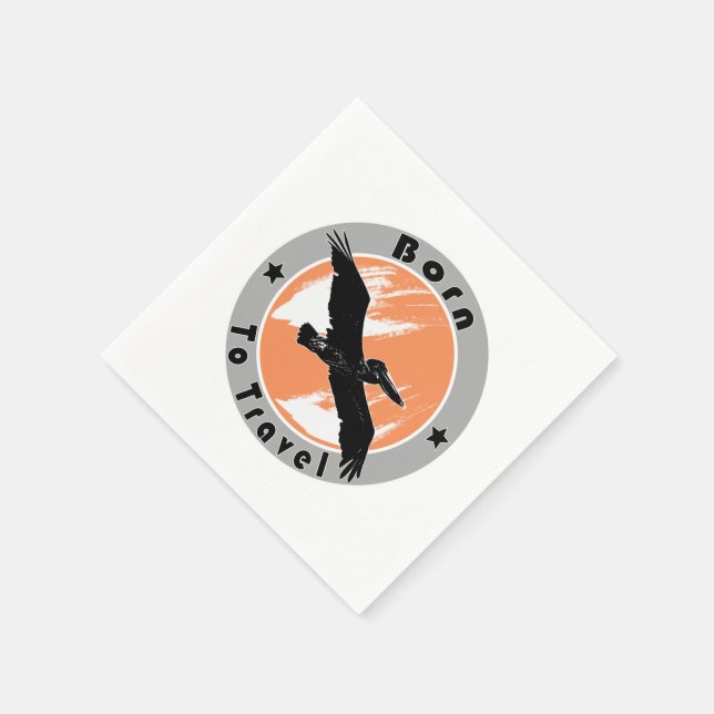 Född för att resa med blöjor pappersservett (Hörn)