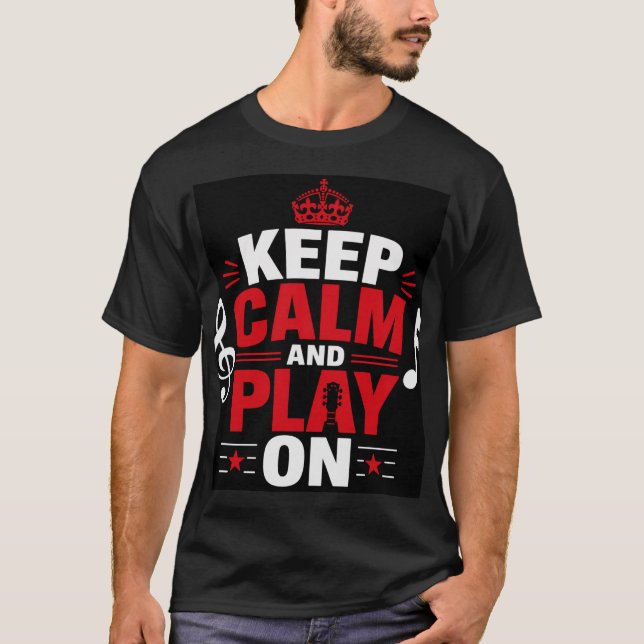 Född För Att Skapa Musik T Shirt (Framsida)
