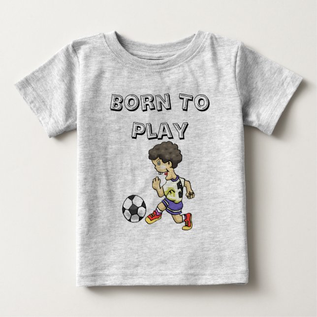Född för att spela Baby T-Shirt (Framsida)