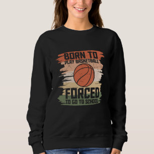 Född för att spela basket snygg design t shirt