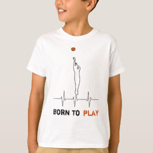 Född för att spela basket t shirt