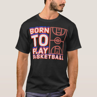 Född för att spela basket t shirt
