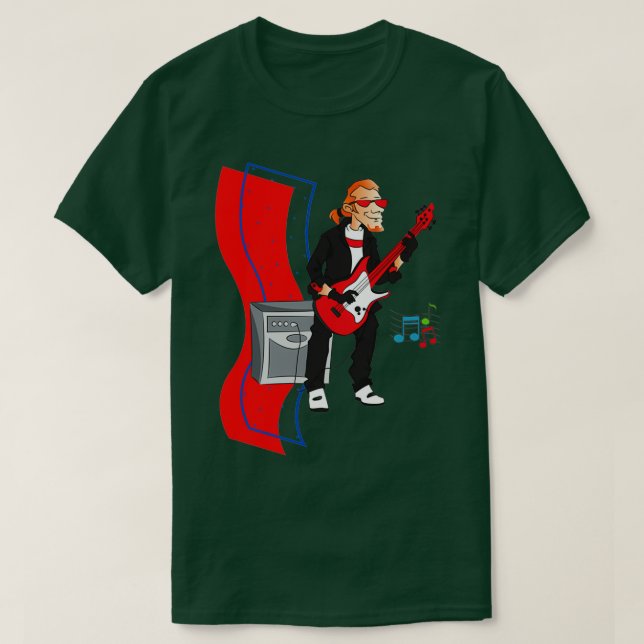 FÖDD FÖR ATT SPELA GUITAR ClassicCopy T Shirt (Design framsida)