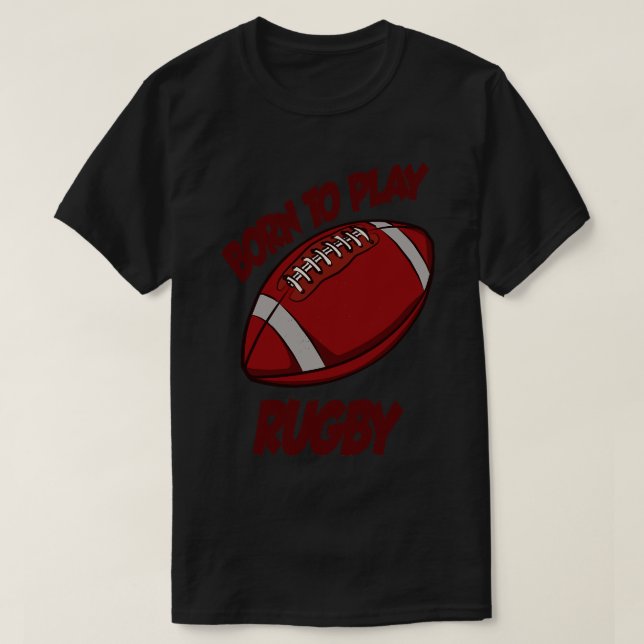 Född för att spela Matta T Shirt (Design framsida)
