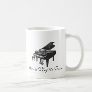 Född för att spela Piano Kaffemugg