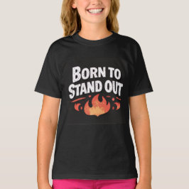 Född för att Sticka Ut Barn Grafisk födelsedags T- T Shirt