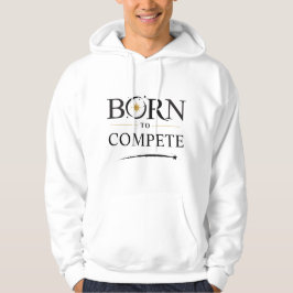 Född för att tävla - Hoodie med eget tryck