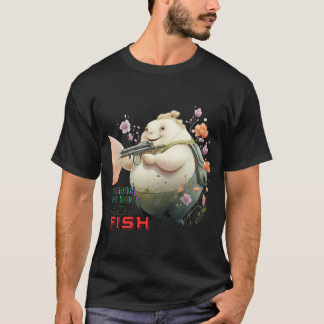 Född för att vara Badfish, Rolig Fisk Illustration T Shirt