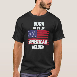Född för att vara en amerikansk waldare t shirt