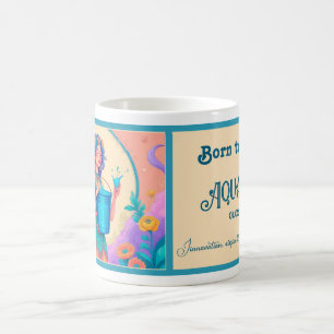 Född för att vara en Aquarius Kaffemugg
