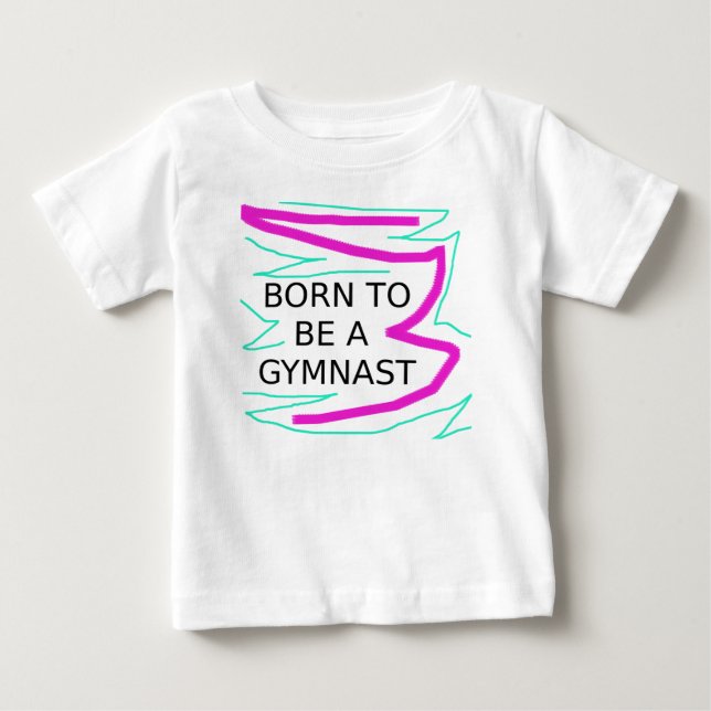 Född för att vara en gymnast tee shirt (Framsida)