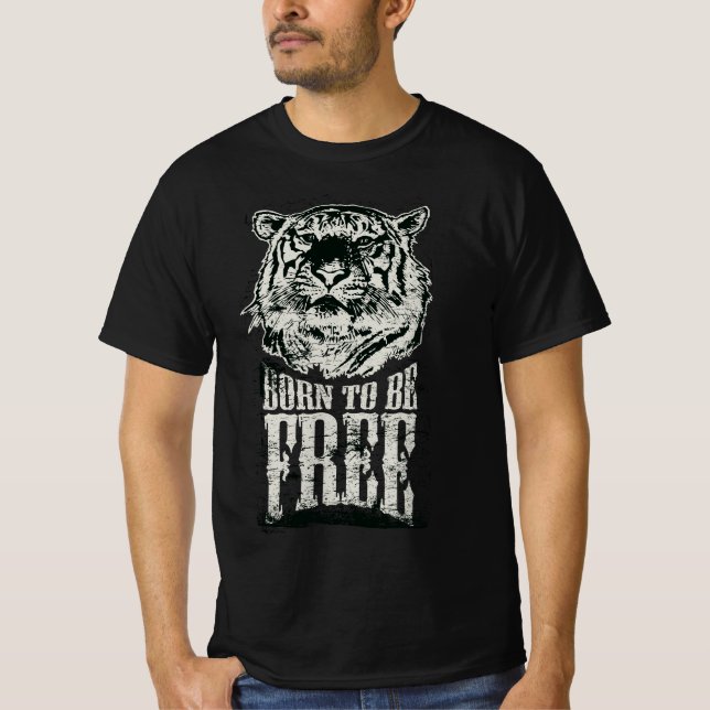 Född för att vara fri t shirt (Framsida)