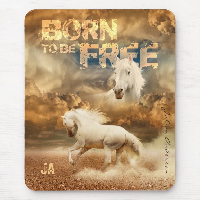 Född för att vara fri, Vildlevande: Vita hästen - Musmatta (Framsidan)