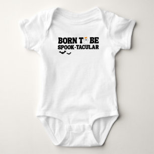 Född för att vara spöktastisk Halloween Baby Showe T Shirt