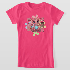 Född för att vara unik – Drakhjärta söt baby drak T Shirt