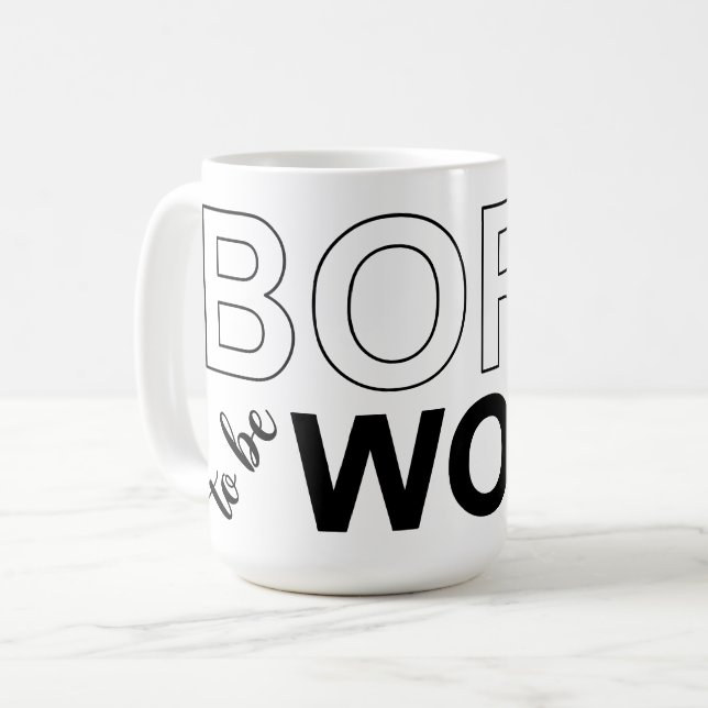 Född För Att Vara Vaken Kaffemugg (Framsida vänster)