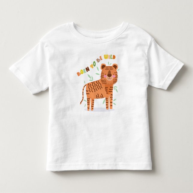 Född för att vara Vild Lejon T-Shirt | Kid Gift (Framsida)
