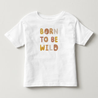 Född för att vara vilda akvareller t shirt