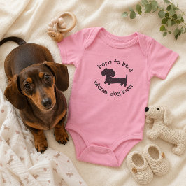 Född för att vara wienerhundälskare Nyfödd present T Shirt