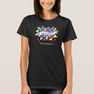 Född för att visa autismmedvetenhet, citat Proud A T Shirt