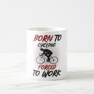 Född för cykling och ynklig utläggning kaffemugg