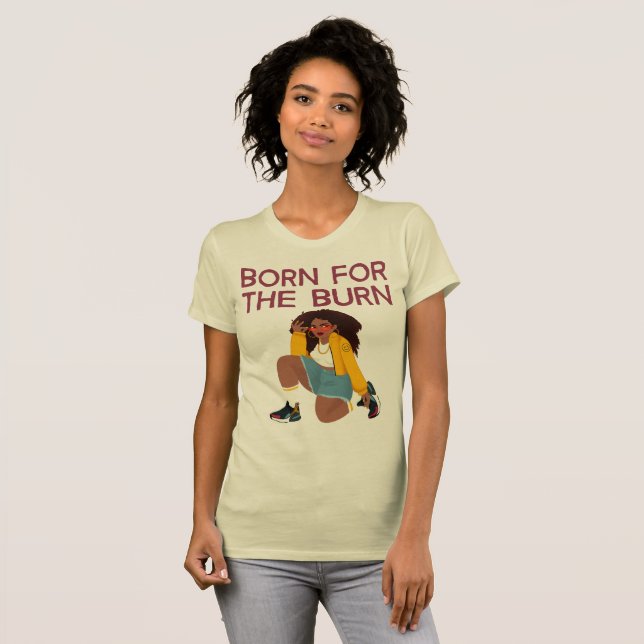 Född för den hetaste curryälskaren t shirt (Hel framsida)