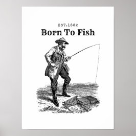 Född För Fiske Poster