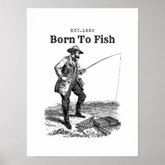 Född För Fiske Poster
