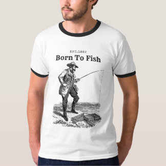 Född För Fiske T Shirt