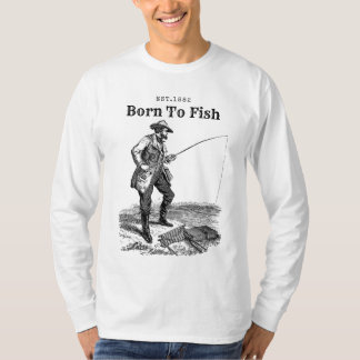 Född För Fiske T Shirt