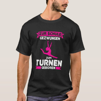 Född för gymnastik Gymnastik skolbarn T Shirt