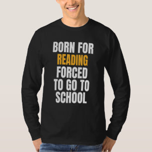 Född för läsning t shirt