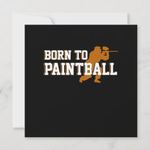 Född För Paintball Markör Paintball Spelare Gåva Inbjudningar