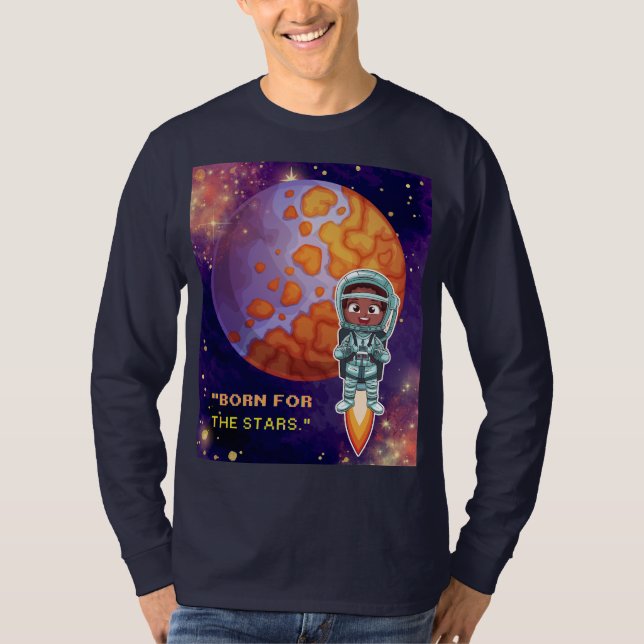 Född från stjärnorna, astronaut t shirt (Framsida)