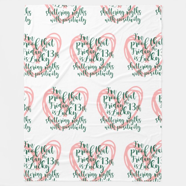 Född Fredag 13:e Fleecefilt (Framsidan)