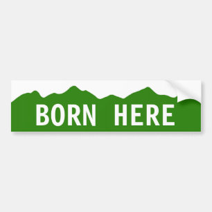 Född här - Colorado bildekal