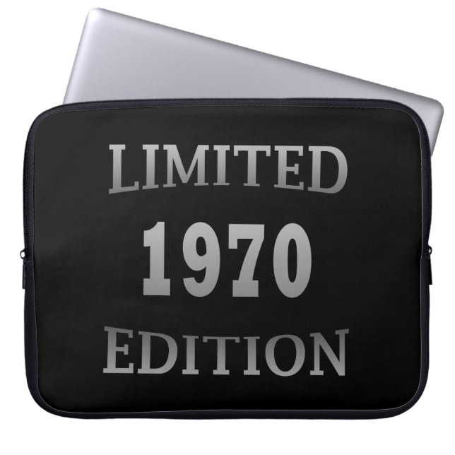 född i 1970 års begränsada utgåva, födelsedagspres laptop fodral (Framsidan)