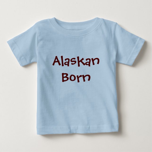 Född i Alaska T Shirt (Framsida)